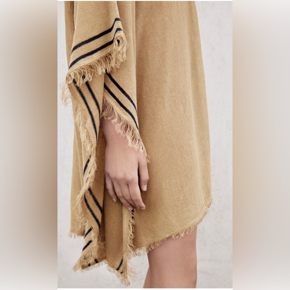 ZARA linen poncho/kaftan dress size extra small/small - Picture 3 of 12